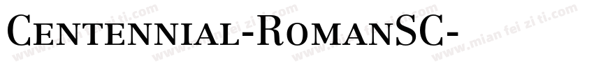 Centennial-RomanSC字体转换