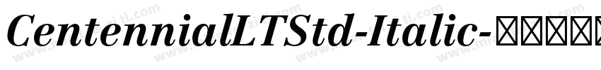 CentennialLTStd-Italic字体转换
