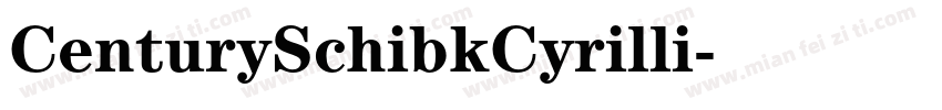 CenturySchibkCyrilli字体转换