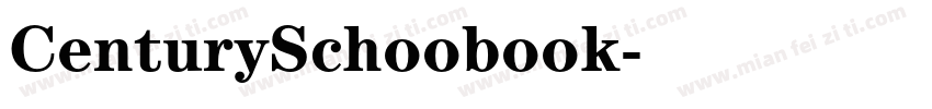 CenturySchoobook字体转换