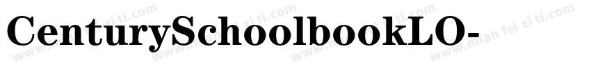CenturySchoolbookLO字体转换