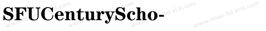 SFUCenturyScho字体转换