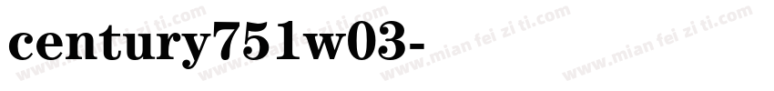 century751w03字体转换