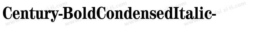 Century-BoldCondensedItalic字体转换