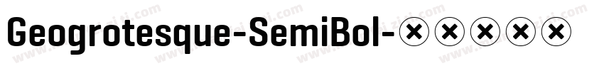 Geogrotesque-SemiBol字体转换
