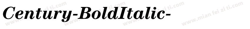 Century-BoldItalic字体转换