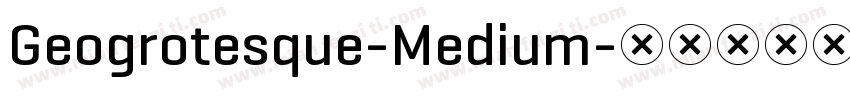 Geogrotesque-Medium字体转换