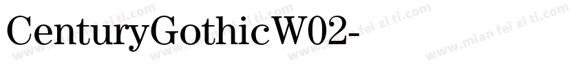 CenturyGothicW02字体转换