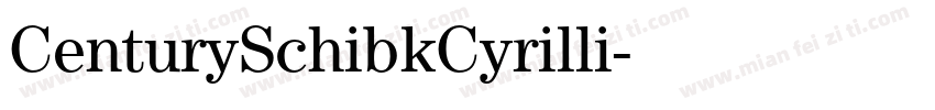 CenturySchibkCyrilli字体转换