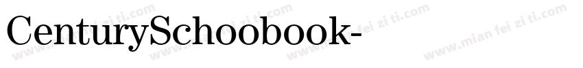 CenturySchoobook字体转换