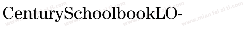 CenturySchoolbookLO字体转换