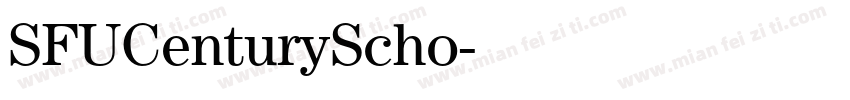 SFUCenturyScho字体转换