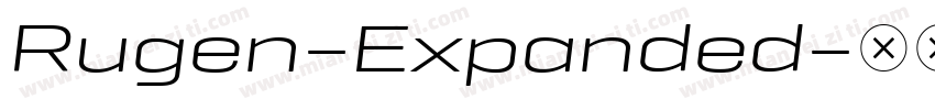 Rugen-Expanded字体转换