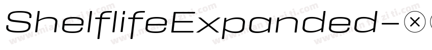 ShelflifeExpanded字体转换