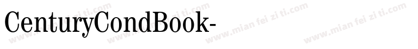CenturyCondBook字体转换