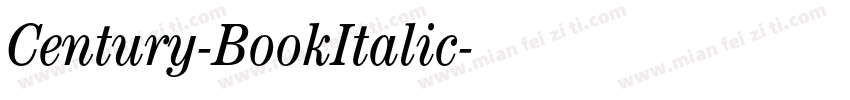 Century-BookItalic字体转换