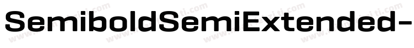 SemiboldSemiExtended字体转换