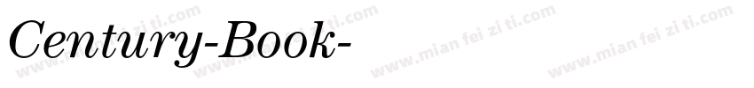 Century-Book字体转换