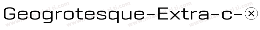Geogrotesque-Extra-c字体转换