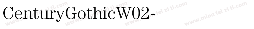 CenturyGothicW02字体转换