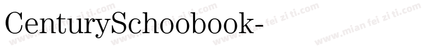 CenturySchoobook字体转换