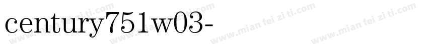 century751w03字体转换