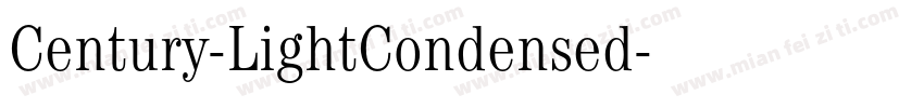 Century-LightCondensed字体转换