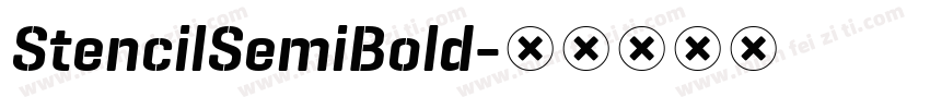StencilSemiBold字体转换