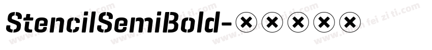 StencilSemiBold字体转换
