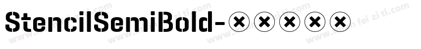 StencilSemiBold字体转换