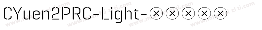 CYuen2PRC-Light字体转换