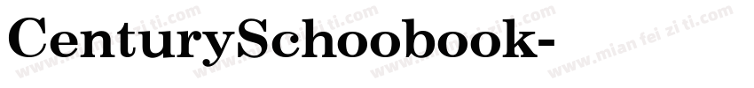CenturySchoobook字体转换