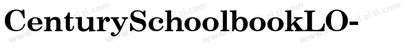 CenturySchoolbookLO字体转换
