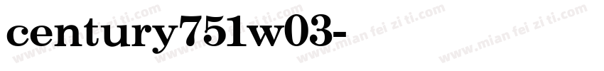 century751w03字体转换