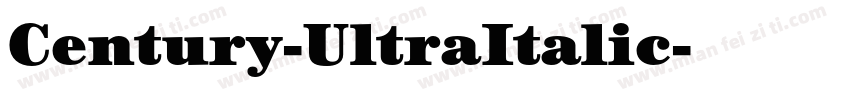 Century-UltraItalic字体转换