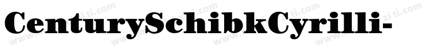 CenturySchibkCyrilli字体转换