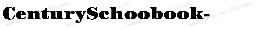 CenturySchoobook字体转换