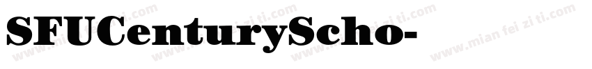 SFUCenturyScho字体转换