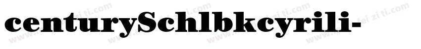 centurySchlbkcyrili字体转换