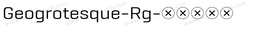 Geogrotesque-Rg字体转换