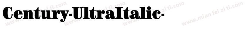 Century-UltraItalic字体转换