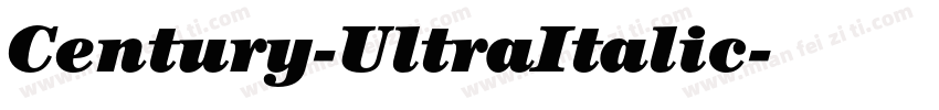 Century-UltraItalic字体转换