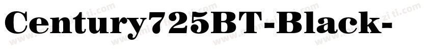 Century725BT-Black字体转换