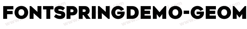 FONTSPRINGDEMO-GeometosNeueBoldRegu字体转换