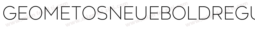 GeometosNeueBoldRegu字体转换