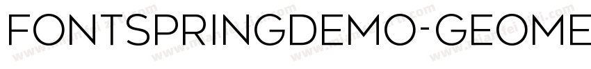 FONTSPRINGDEMO-GeometosNeueBoldRegu字体转换
