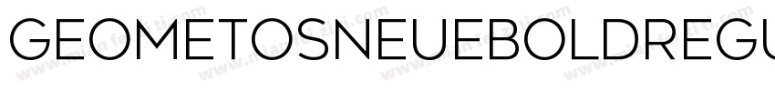 GeometosNeueBoldRegu字体转换