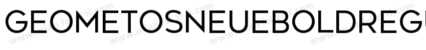 GeometosNeueBoldRegu字体转换