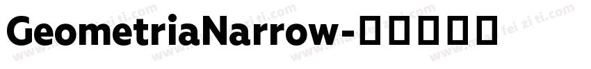 GeometriaNarrow字体转换