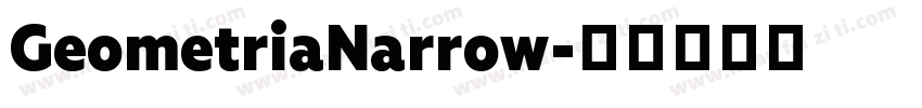 GeometriaNarrow字体转换